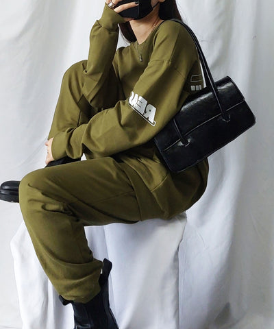 【上下2点セット】ストリートロゴスウェット＆ジョガーパンツルームウェア≪ NEW COLOR新登場！ ≫