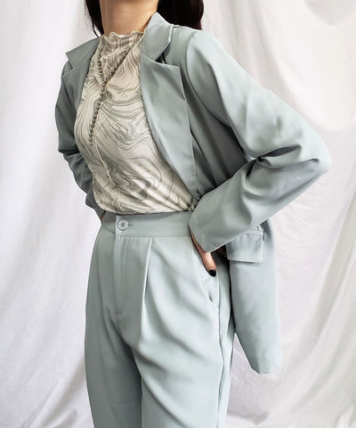【 ７色展開 /２WAY 】総柄マーブルシアー半袖メロートップス 《マーブルトップスに半袖バージョンが登場！ 》