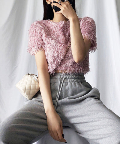 ～ NEW 2023SS ～ ムードフェザーショートトップス ／ mood feather short tops