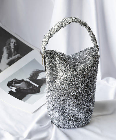 【 ２color 】メタリックシャギーハンドミニバッグ ／ metallic shaggy hand mini bag 【 韓国製 】