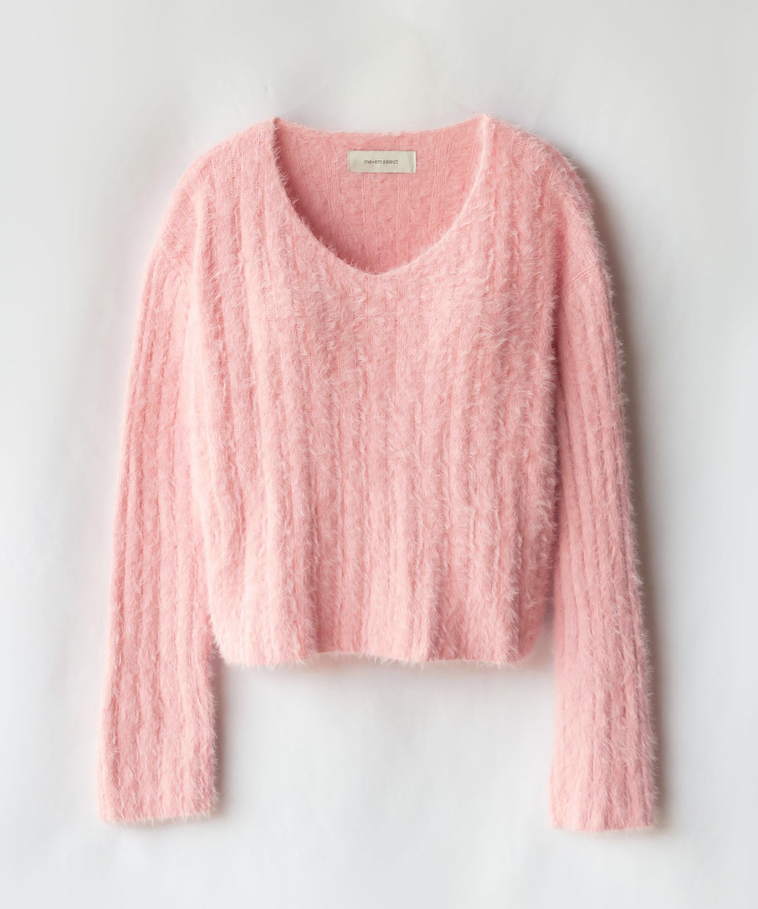 【 ７color 】ショート丈ワイドリブシャギーニット