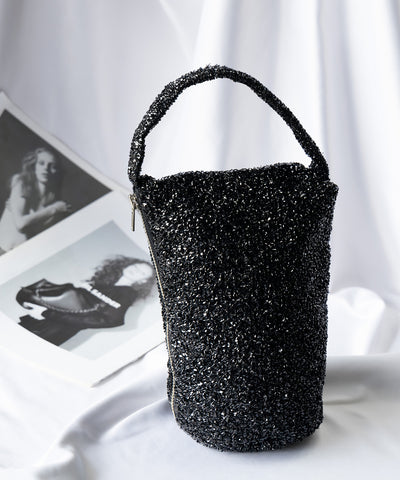 【 ２color 】メタリックシャギーハンドミニバッグ ／ metallic shaggy hand mini bag 【 韓国製 】