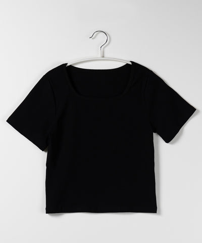 【 ６color 】スクエアネッククロップドちびＴシャツ