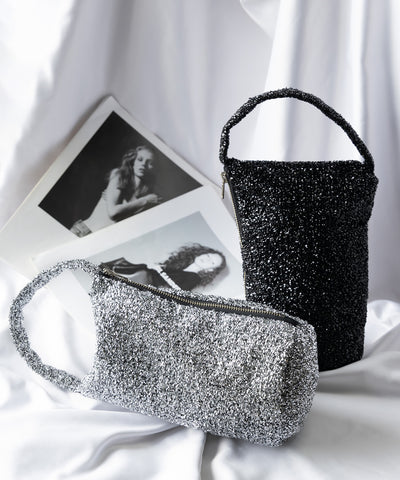 【 ２color 】メタリックシャギーハンドミニバッグ ／ metallic shaggy hand mini bag 【 韓国製 】