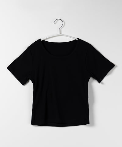 【 ５color 】カットアウトバックスリットクロップドＴシャツ