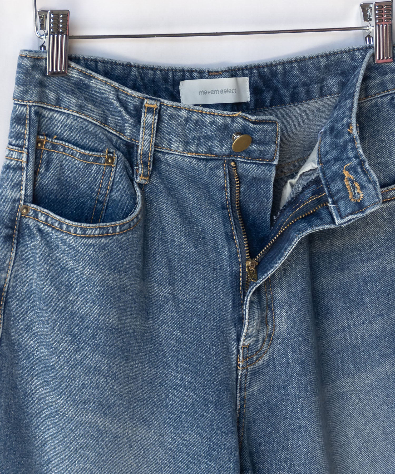 7color ／ 3size 】カットアウトサイドスリットロングデニムパンツ