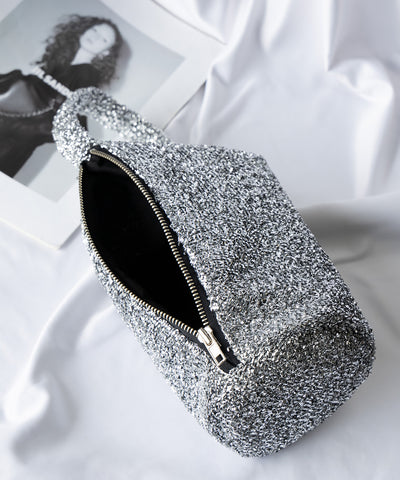 【 ２color 】メタリックシャギーハンドミニバッグ ／ metallic shaggy hand mini bag 【 韓国製 】
