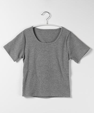 【 ５color 】カットアウトバックスリットクロップドＴシャツ