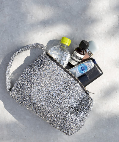 【 ２color 】メタリックシャギーハンドミニバッグ ／ metallic shaggy hand mini bag 【 韓国製 】