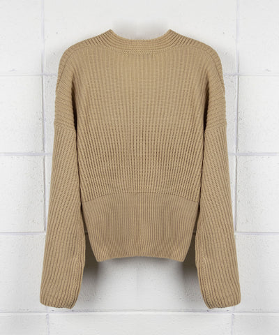 【 5color 】ウエストリブカシュクールショートニット