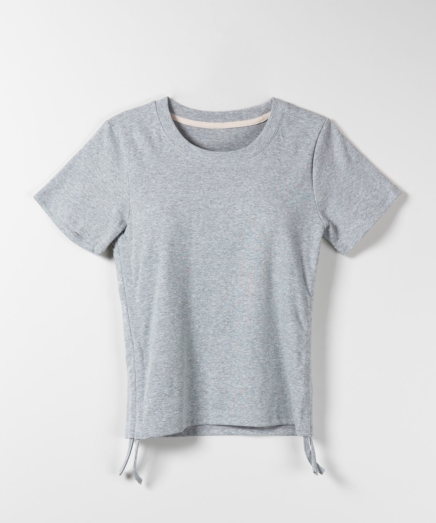 【 ８color 】サイドシャーリングリボンショート半袖Ｔシャツ